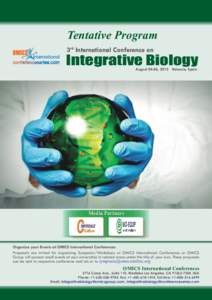 Tentative Program 3rd International Conference on  Integrative Biology