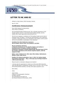 Letter to NC and EC[removed]