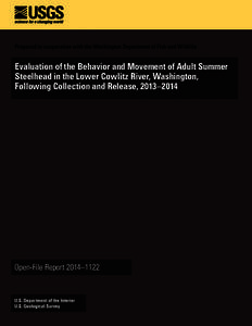 Evaluation of the Behavior and Movement of Adult Summer Steelhead in the Lower Cowlitz River, Washington, Following Collection and Release, 2013–2014