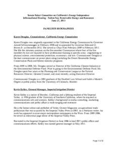 Informational Hearing – Salton Sea: Renewable Energy and Resources