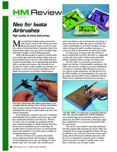 HM Review Keith Pruitt Neo for Iwata Airbrushes High quality at entry level prices.