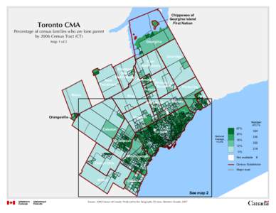 Chippewas of Georgina Island First Nation Toronto CMA Percentage of census families who are lone parent