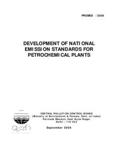 PROBESDEVELOPMENT OF NATIONAL EMISSION STANDARDS FOR PETROCHEMICAL PLANTS