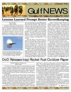 Volume 3 Issue 4  GulfNEWS A bimonthly newsletter serving the interests of Gulf War veterans