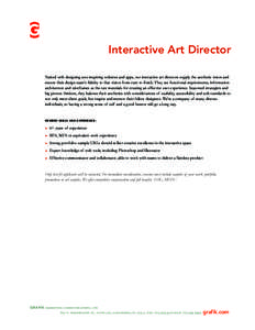 Art history / User interfaces / Technical communication / Usability / User experience / Interactive art / Human–computer interaction / Visual arts / Digital media