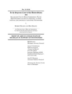 No[removed]In the Supreme Court of the United States KALAMAZOO COUNTY ROAD COMMISSION; TRAVIS BARTHOLOMEW AND JOANNA JOHNSON, IN THEIR OFFICIAL AND INDIVIDUAL CAPACITIES, PETITIONERS