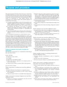 Downloaded from http://ebn.bmj.com/ on February 25, [removed]Published by group.bmj.com  Purpose and procedure The general purpose of Evidence-Based Nursing is to select from the health related literature those articles re