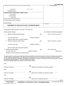 ALA ADOPT-065 ATTORNEY OR PARTY WITHOUT ATTORNEY (Name, State Bar number, and address) FOR COURT USE ONLY  FAX NO. (Optional):