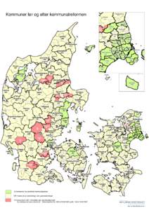Kommuner før og efter kommunalreformen  Fredensborg Fredensborg