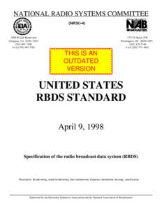 NATIONAL RADIO SYSTEMS COMMITTEE (NRSC[removed]Wilson Boulevard Arlington, VA[removed][removed]