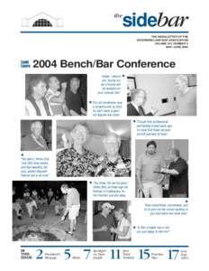 sidebar  the THE NEWSLETTER OF THE WESTMORELAND BAR ASSOCIATION