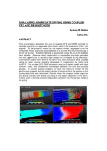 Science / Drying / Ansys / Application software / CFD-DEM / Computational science / CFD-DEM model / Simulation software