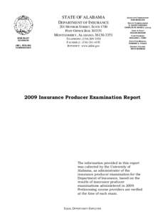 Microsoft Word[removed]Insurance Producer Examination Report