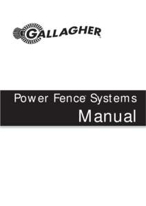 Power Fence Systems TM Manual  PUBLISHED BY