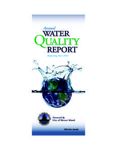 Water pollution / Earth / United States Environmental Protection Agency / Hexavalent chromium / Maximum Contaminant Level / Safe Drinking Water Act / Drinking water / Water quality / Mercer Island /  Washington / Water supply and sanitation in the United States / Water / Environment