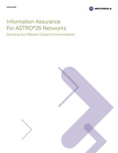Information Assurance for Private Radio Networks White Paper