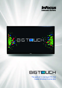 InFocus BigTouch Datasheet (Intl English)