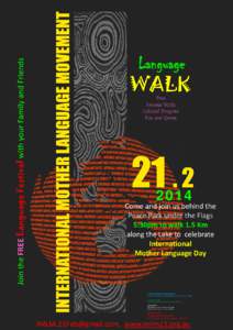 Join the FREE Language Festival with your Family and Friends  Language WALK Free