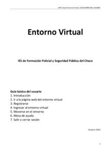 ISSP Chaco\ Entorno Virtual \ GUÍA RÁPIDA DEL USUARIO  Entorno Virtual IES de Formación Policial y Seguridad Pública del Chaco