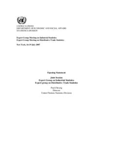 Social statistics / Official statistics / Population / Demography / Economic statistics / Economic data / System of Integrated Environmental and Economic Accounting / United Nations Statistics Division / United Nations Department of Economic and Social Affairs / Statistics / Science / Econometrics