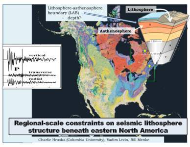 Lithosphere-asthenosphere boundary (LAB) - depth? Lithosphere