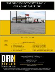 WAREHOUSE/OFFICE/SHOWROOM FOR LEASE EARLY[removed]E James, Pasco -WA  Loopnet #