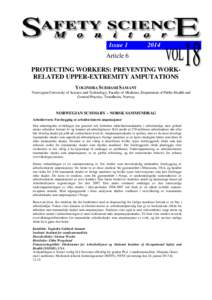 IssueArticle 6 PROTECTING WORKERS: PREVENTING WORKRELATED UPPER-EXTREMITY AMPUTATIONS