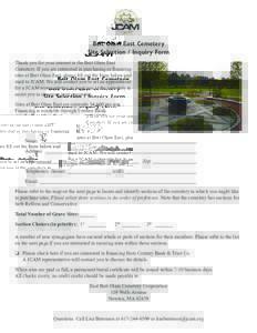 Beit Olam East Cemetery Site Selection / Inquiry Form Thank you for your interest in the Beit Olam East Cemetery. If you are interested in purchasing or financing sites at Beit Olam East, please fill out the form below a