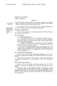 National Wild and Scenic Rivers System / Connecticut River / United States / Consolidated Natural Resources Act / Geography of the United States / East Haddam /  Connecticut / Eightmile