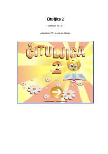 Čituljica 2 - izdanjeedukativni CD za učenje čitanja  Artmedia, multimedija i izdavaštvo Varaždin