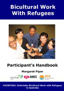 Bicultural Work With Refugees Participant’s Handbook Margaret Piper