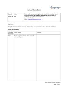 Author Query Form Journal: PUCH  Article ID: 9698