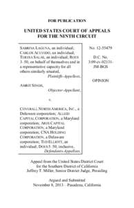 FOR PUBLICATION  UNITED STATES COURT OF APPEALS FOR THE NINTH CIRCUIT SABRINA LAGUNA, an individual; CARLOS ACEVEDO, an individual;