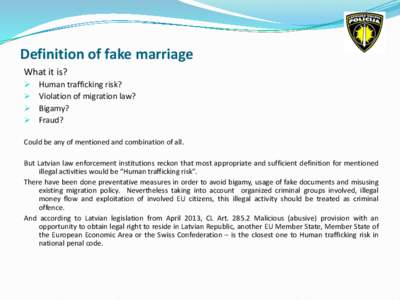 Definition of fake marriage What it is?    