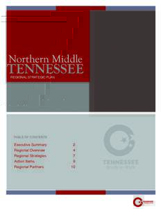 Northern Middle  TENNESSEE REGIONAL STRATEGIC PLAN  TABLE OF CONTENTS