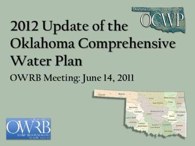 The Oklahoma Water Resources Board: Oklahoma’s Water Agency