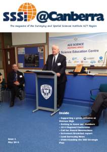 @Canberra The magazine of the Surveying and Spatial Sciences Institute ACT Region Inside::  Issue 2