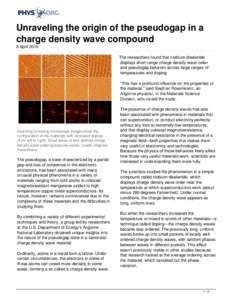 Unraveling the origin of the pseudogap in a charge density wave compound