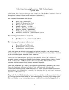 Public Meeting Minutes - April 10, 2014