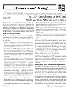 Standards-based education / 108th United States Congress / Individuals with Disabilities Education Act / Special education in the United States / Education in New Jersey / Standardized test / ACT / New Jersey Assessment of Skills and Knowledge / No Child Left Behind Act / Education in the United States / Education / United States