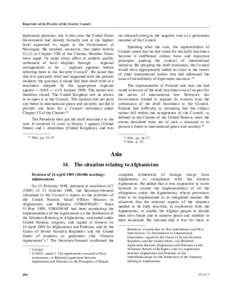 Repertoire of the Practice of the Security Council  diplomatic premises; but, in this case, the United States Government had already formally and at the highest level expressed its regret to the Government of Nicaragua. 