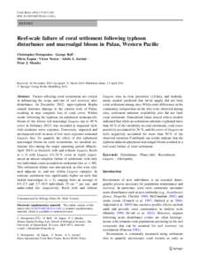 Coral Reefs:613–623 DOIs00338y REPORT  Reef-scale failure of coral settlement following typhoon