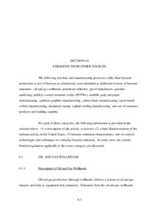 Locating and Estimating Air Emissions from Sources of Benzene pt 2