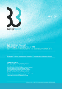 Accounting | Finance | Management | Marketing | Operations and Information Systems  Contributing Authors Stefan Hilger, EBS Business School Wiesbaden, Germany Ansgar Richter, EBS Business School Wiesbaden, Germany Utz Sc