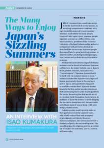 Feature  SUMMER IN JAPAN The Many Ways to Enjoy