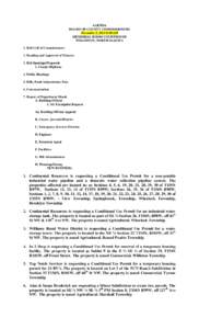 AGENDA BOARD OF COUNTY COMMISSIONERS November 5, 2013 8:00 AM MEMORIAL ROOM COURTHOUSE WILLISTON, NORTH DAKOTA 1. Roll Call of Commissioners