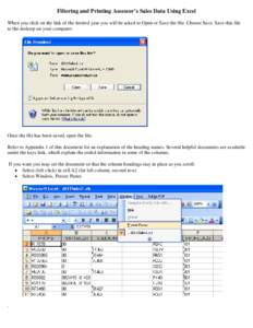 Microsoft Word - Sales Excel File Procedures.doc