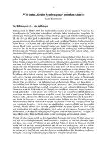 1  Wie mein „idealer Studiengang“ aussehen könnte Gabi Reinmann Der Bildungsstreik – ein Aufhänger Bildungsstreik im Herbst 2009: Die Studierenden machen auf die negativen Folgen des Bologna-Prozesses in Deutschl