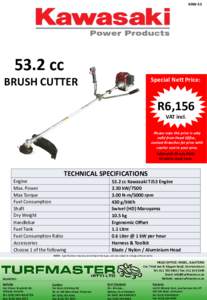 KAWcc BRUSH CUTTER