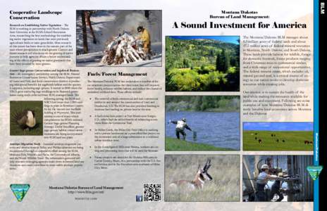 BLM  Cooperative Landscape Conservation  Montana/Dakotas